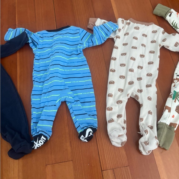 3 baby onesies pack and play pajamas 0-3m - Picture 6 of 7